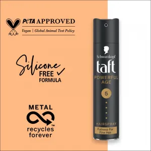 Schwarzkopf Taft Powerful Age lak na vlasy pre jemné & rednúce vlasy 250 ml