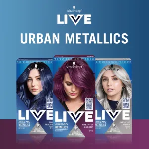 Schwarzkopf LIVE Urban Metallics permanentná farba na vlasy odtieň U67 Blue Mercury 1 ks
