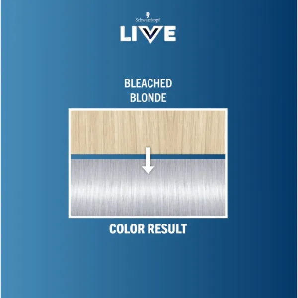 Schwarzkopf LIVE Ultra Brights or Pastel semi-permanentná farba odtieň 98 Steel Silver 1 ks