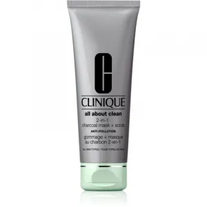 Clinique All About Clean™ 2-in-1 Charcoal Mask + Scrub čistiaca pleťová maska 100 ml