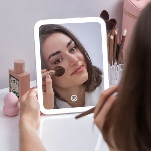 Notino Beauty Electro Collection Make-up mirror with LED lights kozmetické zrkadielko s LED podsvietením 1 ks