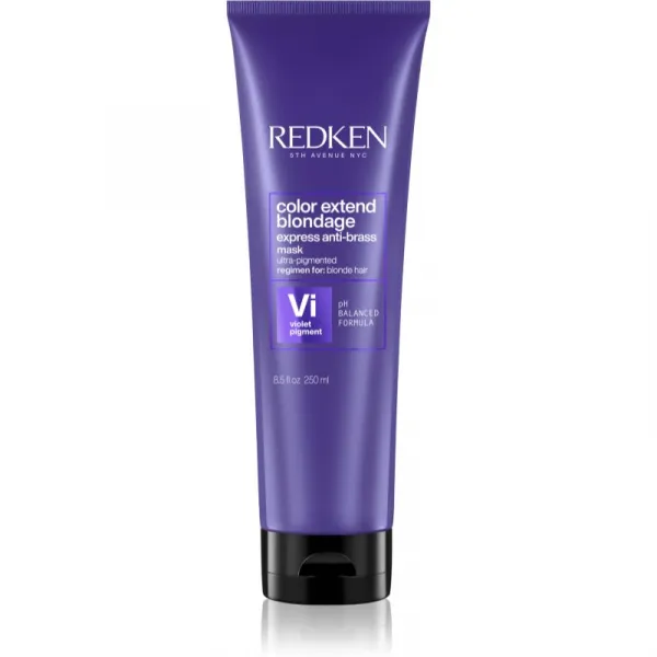 Redken NYC fialová maska na vlasy - Color Extend Blondage Express Anti-Brass Mask