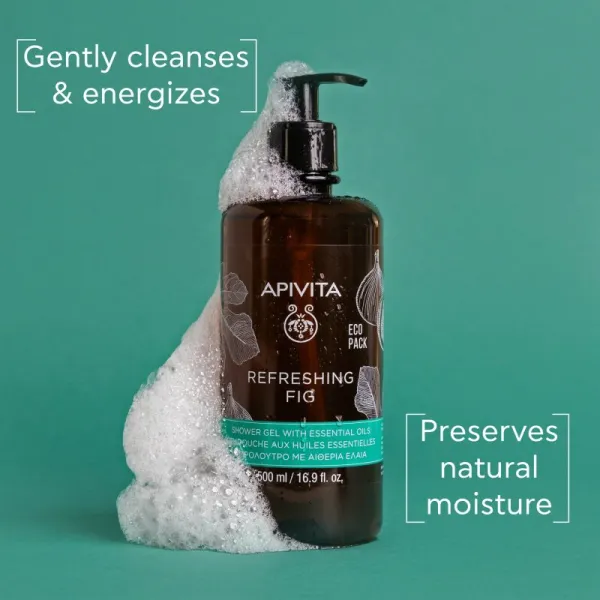 Apivita Refreshing Fig Shower Gel osviežujúci sprchový gél s esenciálnymi olejmi 500 ml