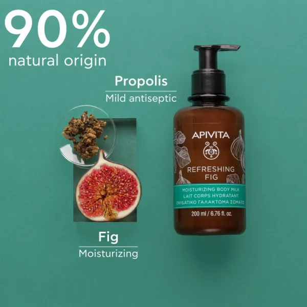 Apivita Refreshing Fig Moisturizing Body Milk hydratačné telové mlieko 200 ml