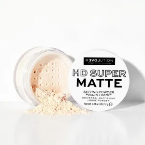Revolution Relove HD Super Matte transparentný fixačný púder s matným efektom odtieň Transparent 7 g