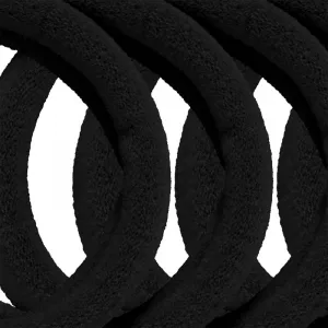 BrushArt Hair Band gumičky do vlasov Black 6 ks