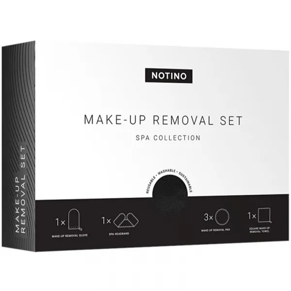 Notino Spa Collection Make-up removal set sada na odličovanie z mikrovlákna Black
