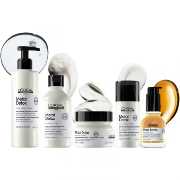 L’Oréal Professionnel Serie Expert Metal Detox hĺbkovo čistiaci šampón pre farbené a poškodené vlasy 300 ml