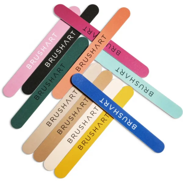 BrushArt Accessories Nail file set sada pilníkov odtieň Beige 3 ks