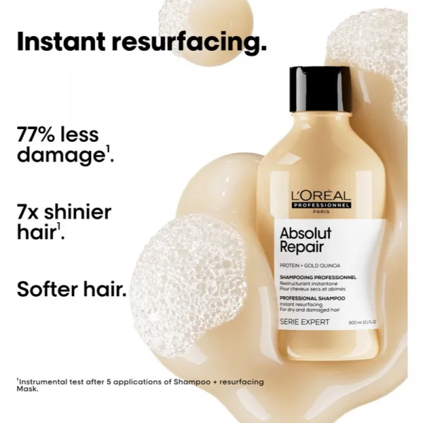 L’Oréal Professionnel Serie Expert Absolut Repair hĺbkovo regeneračný šampón pre suché a poškodené vlasy 300 ml