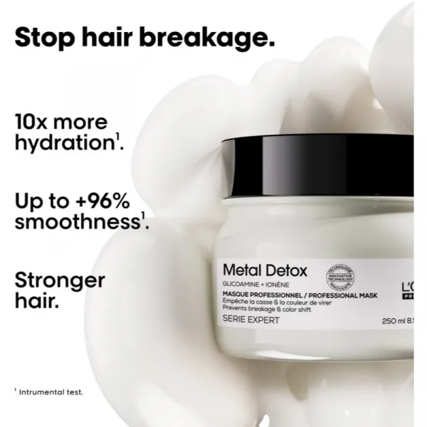 L’Oréal Professionnel Serie Expert Metal Detox hĺbkovo vyživujúca maska pre farbené a poškodené vlasy 250 ml