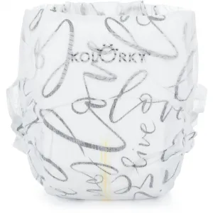 Kolorky Deluxe Velvet Love Live Laugh jednorazové EKO plienky veľkosť M 5-8 Kg 21 ks