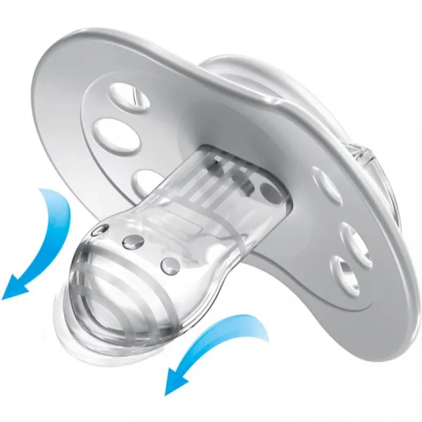 LOVI - Silikónový cumlík dynamický Salt&Pepper 3-6m 2 ks