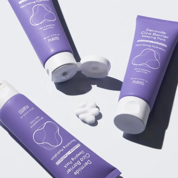 Purito Dermide Cica Barrier hydratačný nočný krém s ceramidmi 80 ml