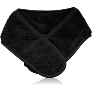 Notino Spa Collection Spa headband and make-up removal pads set sada na odličovanie s kozmetickou čelenkou Black 7 ks