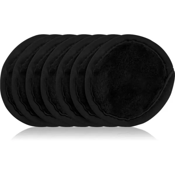 Notino Spa Collection Spa headband and make-up removal pads set sada na odličovanie s kozmetickou čelenkou Black 7 ks