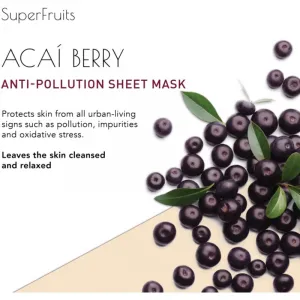 KORIKA SuperFruits Acai Berry - Anti-pollution Sheet Mask plátenná maska s detoxikačným účinkom Acai berry 25 g
