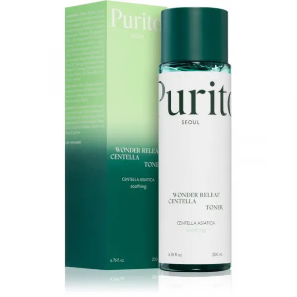 Purito Wonder Releaf Centella Toner hydratačné tonikum pre upokojenie a posilnenie citlivej pleti 200 ml