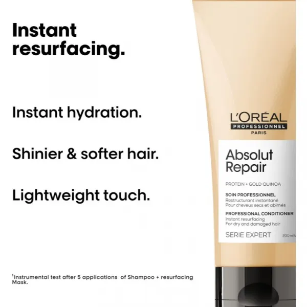 L’Oréal Professionnel Serie Expert Absolut Repair hĺbkovo regeneračný kondicionér pre suché a poškodené vlasy 200 ml