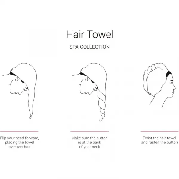 Notino Spa Collection Hair Towel uterák na vlasy Lilac