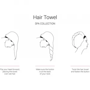 Notino Spa Collection Hair Towel uterák na vlasy Lilac