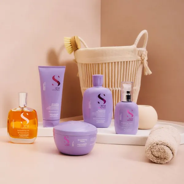 Alfaparf Milano Semi di Lino Smooth uhladzujúca maska pre nepoddajné a krepovité vlasy 200 ml
