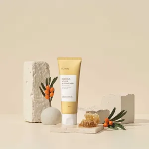 iUnik Propolis Vitamin nočná maska pre obnovu pleti s multivitamínovým komplexom 60 ml