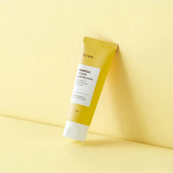 iUnik Propolis Vitamin nočná maska pre obnovu pleti s multivitamínovým komplexom 60 ml