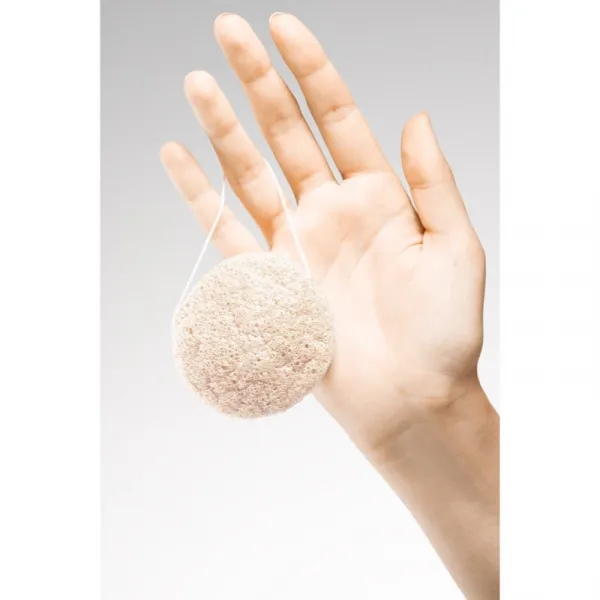 BrushArt Home Salon Konjac sponge jemná exfoliačná hubka na tvár Natural 5 g