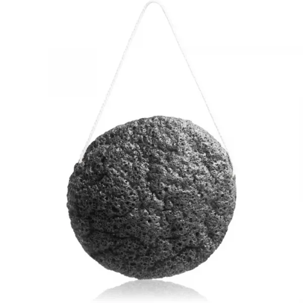 BrushArt Home Salon Konjac sponge jemná exfoliačná hubka na tvár Charcoal 5 g