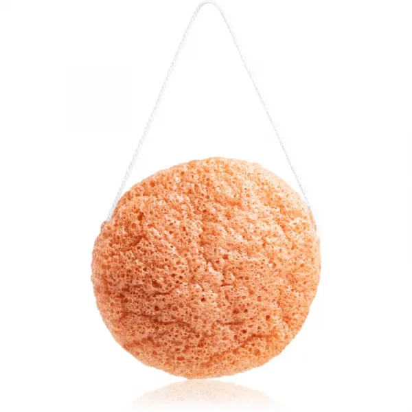 BrushArt Home Salon Konjac sponge jemná exfoliačná hubka na tvár Pink Clay 5 g