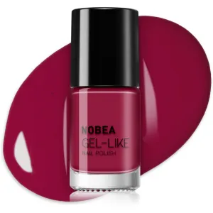NOBEA Day-to-Day Gel-like Nail Polish lak na nechty s gélovým efektom odtieň Pomegranate red #N45 6 ml