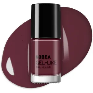 NOBEA Day-to-Day Gel-like Nail Polish lak na nechty s gélovým efektom odtieň Dark orchid #N47 6 ml