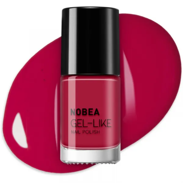 NOBEA Day-to-Day Gel-like Nail Polish lak na nechty s gélovým efektom odtieň Red passion #N56 6 ml