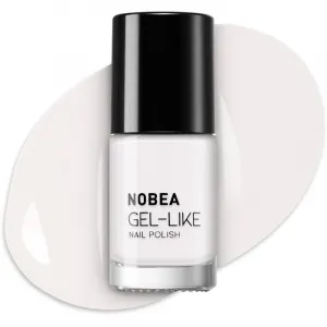 NOBEA Day-to-Day Gel-like Nail Polish lak na nechty s gélovým efektom odtieň Snow white #N57 6 ml