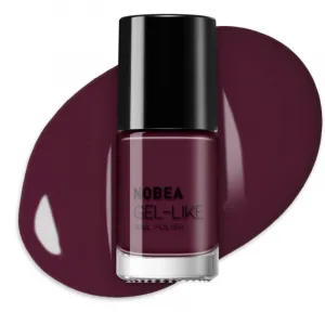 NOBEA Day-to-Day Gel-like Nail Polish lak na nechty s gélovým efektom odtieň Maroon red #N46 6 ml