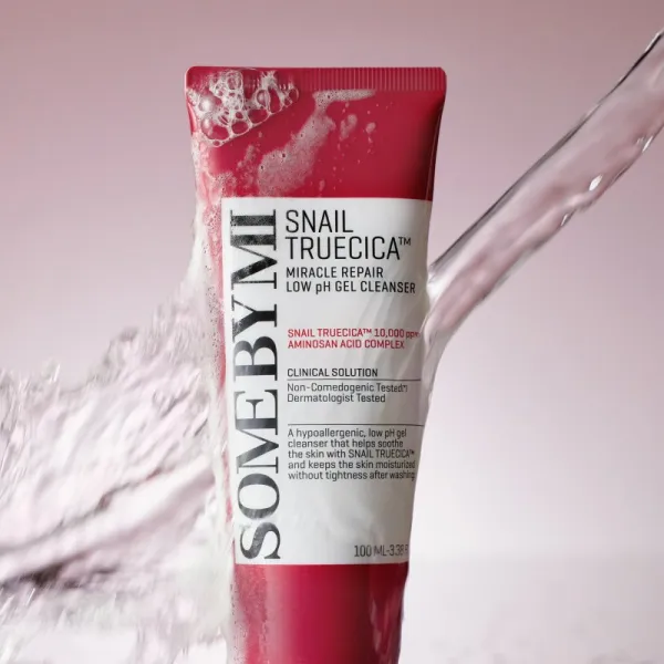 Some By Mi Snail Truecica Miracle Repair Low pH Cel Cleanser upokojujúci čistiaci gél pre mastnú a problematickú pleť 100 ml