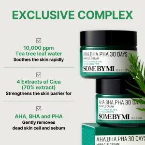 SOME BY MI AHA-BHA-PHA 30 DAYS MIRACLE CREAM Pleťový krém s AHA BHA PHA kyselinami