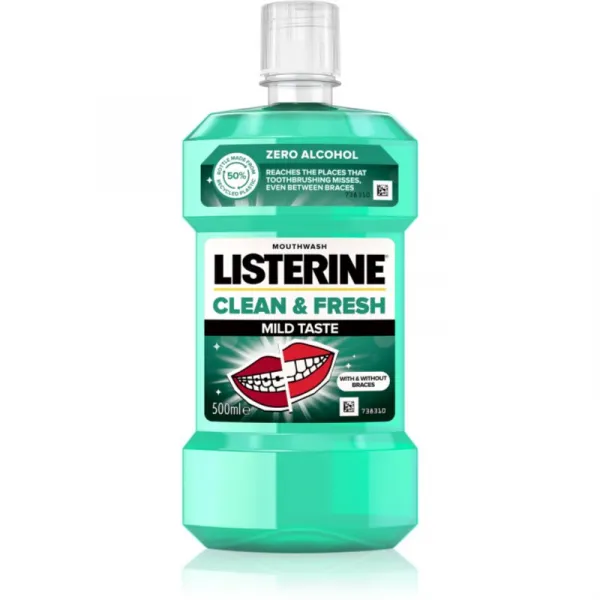 Listerine Clean & Fresh Mild Taste ústna voda 500 ml