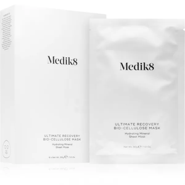 Medik8 Ultimate Recovery Bio-Cellulose Mask plátenná maska s hydratačným a upokojujúcim účinkom 6 ks