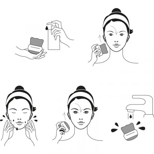Notino Spa Collection Double-sided cleansing brush čistiaca kefka na pleť Grey