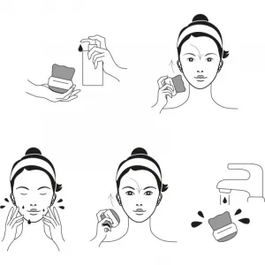 Notino Spa Collection Double-sided cleansing brush čistiaca kefka na pleť Grey