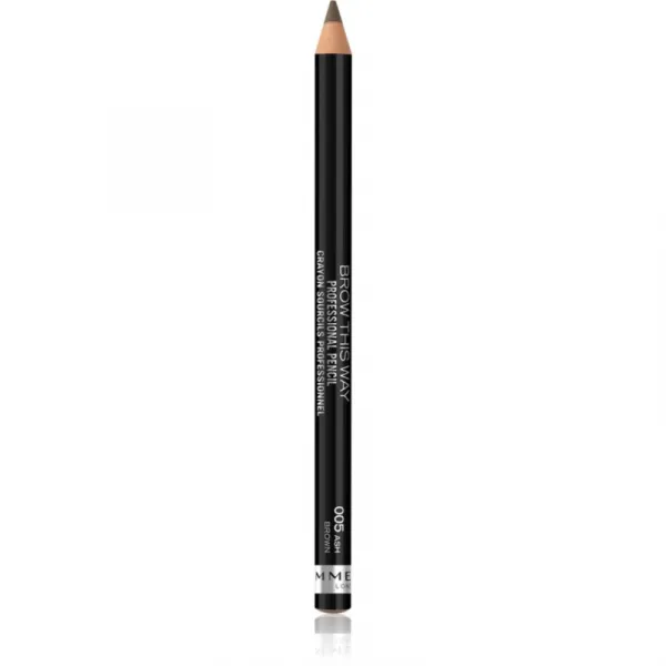 Rimmel Brow This Way ceruzka na obočie s kefkou odtieň 005 Ash Brown 1,4 g