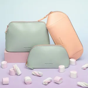Notino Pastel Collection Cosmetic bag kozmetická taška Green 1 ks