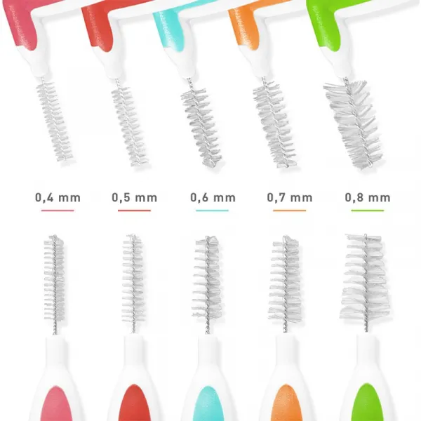 MEDIBLANC Interdental Pick-brush Mix medzizubná kefka 5 ks