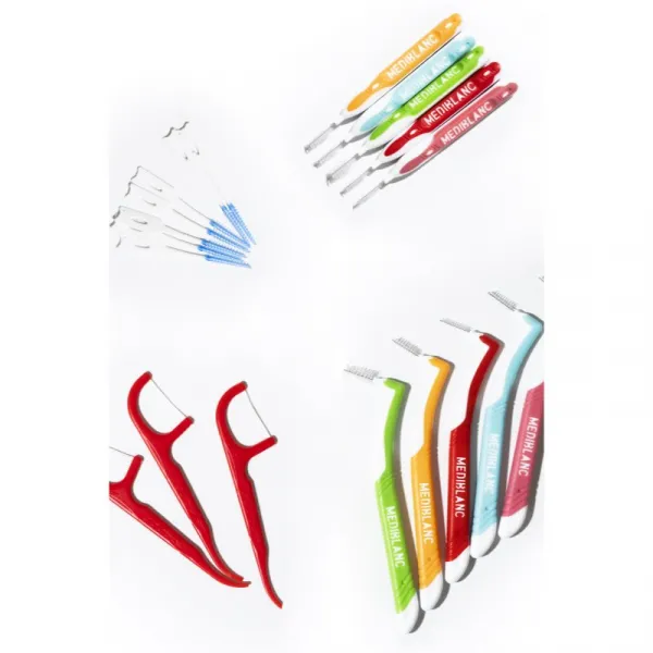 MEDIBLANC Interdental Pick-brush medzizubná kefka 0,5 mm Red 6 ks