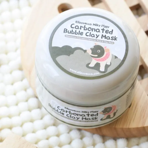 Elizavecca Milky Piggy Carbonated Bubble Clay Mask hĺbkovo čistiaca pleťová maska pre problematickú pleť, akné 100 g