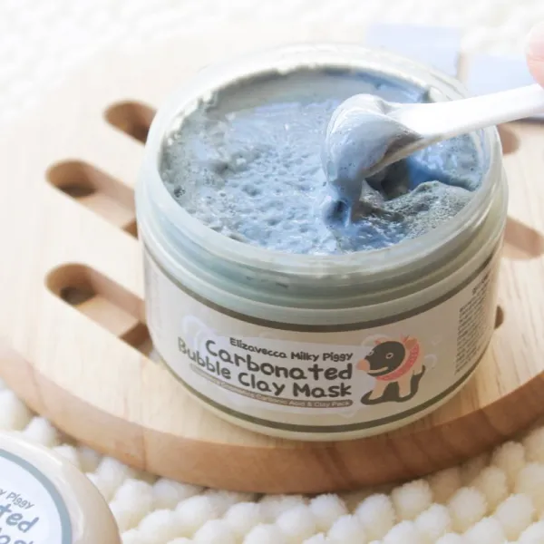 Elizavecca Milky Piggy Carbonated Bubble Clay Mask hĺbkovo čistiaca pleťová maska pre problematickú pleť, akné 100 g