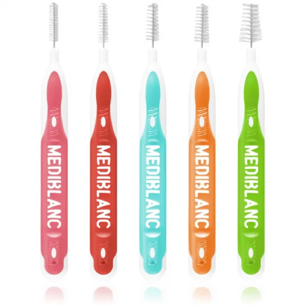 MEDIBLANC Interdental Pick-brush Mix medzizubná kefka 5 ks