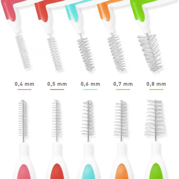 MEDIBLANC Interdental Pick-brush Angle medzizubná kefka 9 ks Mix kit 5 ks